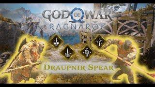 God of War: Ragnarok - Draupnir Spear Relic Attacks (With upgrades) | AbilityPreview