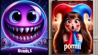 AI Pixar Movie Posters for The Amazing Digital Circus (ai being wild) 