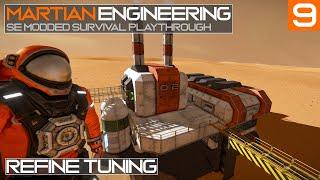 Martian Engineering E9: Refine Tuning | Designing the Refinery Factory | Space Engineers Survival