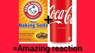 BAKING SODA AND COCA COLA|AMAZING REACTION|BK EXPERIMENTS