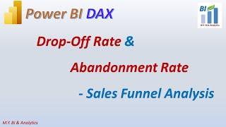 Power BI DAX: Funnel Drop off Rate and Abandonment Rate for Sales Analysis