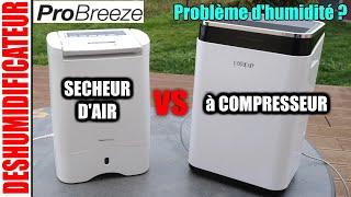 Pro Breeze Déshumidificateur d’air desséchant sécheur d'air VS à compresseur problème d'humidité