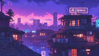 Lofi Hip Hop Beats ⏳ Retro 1980s & 90s Vibes & Nostalgic Japanese Town Ambience  Lofi Rain Playlist