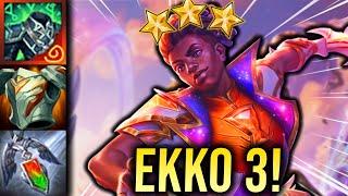 EKKO 3 ⭐⭐⭐ THE INVINCIBLE TANK | Teamfight Tactics Set 8 Patch 13.1c