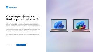 ACABOU  FIM do SUPORTE do WINDOWS 10!!!  Microsoft Envia Mensagem aos Usuários