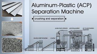 Aluminum Plastic Separation Machine for Scrap ACP Recycling