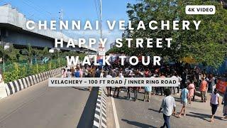 Chennai Happy street walk tour|August 18|Velachery 100 FT rd|Satisfying video #chennai #happystreet