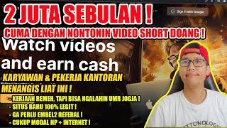 2JT/BULAN HANYA DENGAN NONTONIN VIDEO SHORT TANPA PERLU CAPE2 JD YOUTUBER ! MENGGUNAKAN WORKER CASH