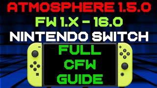 How to install Atmosphere CFW 1.5.0 Nintendo Switch Firmware 16.0 (Custom Firmware & Homebrew Menu)