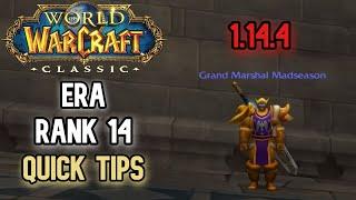 Classic ERA - Rank 14 quick tips