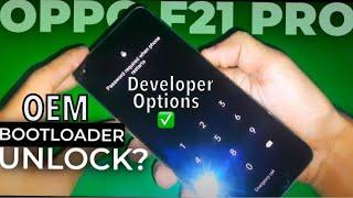 Oppo F21 Pro  OEM Bootloader Unlock in Developer Options