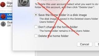 HOW TO DELETE ADMIN ACCOUNT ON MAC