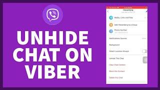 How to Unhide Chats on Viber iPhone? See Hidden Chat on Viber