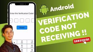 How to Fix Verification Code Not Received Android !