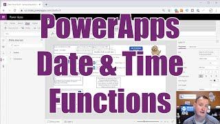 PowerApps Date and Time Functions