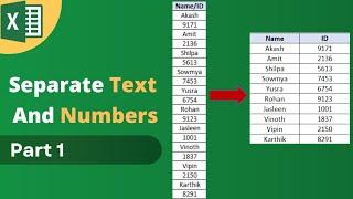 How To Separate (Split) Text And Numbers In Excel With Go To Special Feature | Excel Tips & Tricks