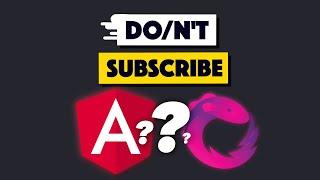 It's OK/NOT OK to subscribe in Angular