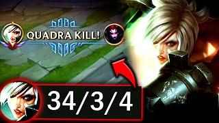 RIVEN TOP IS THE #1 NEW 1V5 END BOSS THIS PATCH (VERY STRONG) - S14 Riven TOP Gameplay Guide