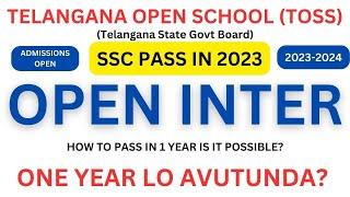 TOSS Open Inter Admission 2023 How to Pass Inter in 1 Year  SSC Students' Guide Open Inter Details i