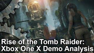 [4K] Rise of the Tomb Raider Xbox One X - Native 4K, High Frame-Rate and Enriched 4K Demo Analysis!