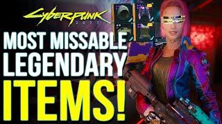 Cyberpunk 2077 - Best High End LEGENDARIES Everyone Missed! Cyberpunk All Legendary Crafting Specs