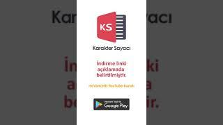 Kendi Mobil Uygulamanı Yap - Para Kazan | Karakter Sayacı Uygulamam | Character Counter