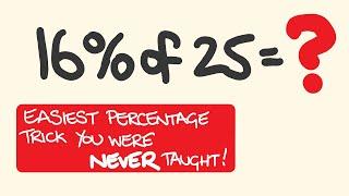 Easy Percentage Trick you were Never Taught at School!