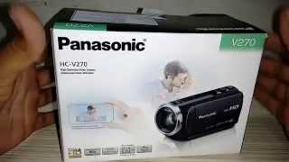 Panasonic HC V270 HD Camcorder Unboxing