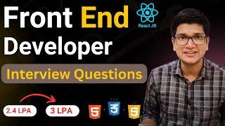 Front End Developer Interview Questions for Freshers | HTML, CSS and JavaScript