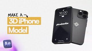 How to model a 3D iPhone in After Effects (After Effects Tutorial)