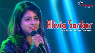 Actress Alivia Sarkar Live Stage Performance & Live Singing- Dil Mein Baji Guitar Song