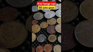 Uang Koin 500 melati harganya  tembus 50 juta #shorts