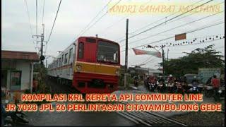 Citayam - Bojong Gede Spesial Perlintasan Kereta Api KRL Commuter line - RAILROAD CROSSING