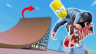 SKATING A SIMPSONS MEGA RAMP! (Skater XL)