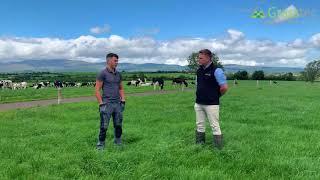 Liam Barton with Conor Ryan New Dairy Entrant