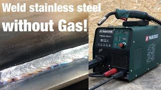 Welding stainless steel with flux cored wire without gas / Parkside® PMSG 200 A1 / Test