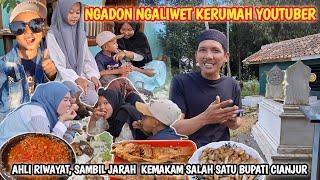 NIKMATNYA BERSAMA SAMA️Ngadon Ngaliwet Makan Bersama Dirumah Youtuber AHLI RIWAYAT || PEDO EUY