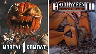 Happy Halloween Fatality  Mortal Kombat 1 & Halloween 3 Comparison