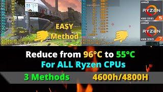 Fix Overheating On all Ryzen CPU Ryzen 5 4600H/Ryzen 7 4800h |Reduce CPU Temperature of Ryzen Laptop