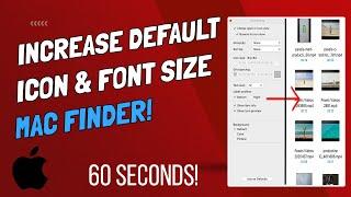 How To Increase Size of Icons And Text in Finder - Mac and MacBooks