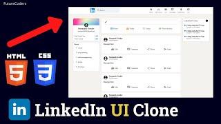 How to Build LinkedIn Clone using HTML & CSS - Beginners Tutorial