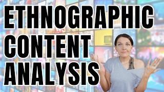 Ethnographic content analysis