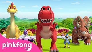 T-Rex Dance + more @PinkfongDinosaurs | Little Dino School [Ep 7-12] | Cartoon | Pinkfong Official