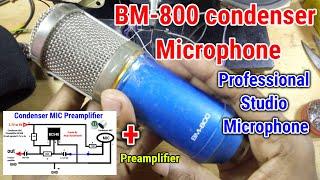 BM-800 Condenser Microphone Preamplifier | Condenser MIC Preamp