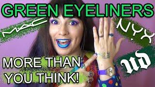 Don't buy green eyeliners! Until you watch this video. :)