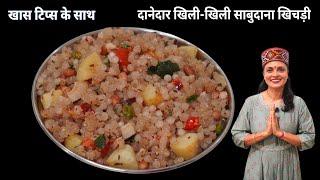 खास टिप्स के साथ बनाये खिली - खिली साबुदाना खिचड़ी | How to make Sabudana  Khichdi