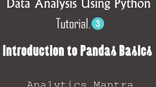 Introduction to Pandas Basics