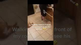 WALKING NAKED ON MY ROOMMATE GONE WRONG! #viral #shorts #funny #tiktok #youtube