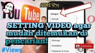 CARA MENENTUKAN KATEGORI DI VIDEO YOUTUBE KITA-WAJIB TAHU Guys!! || ANDHI SP79️