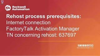 How to Rehost a FactoryTalk Activation License